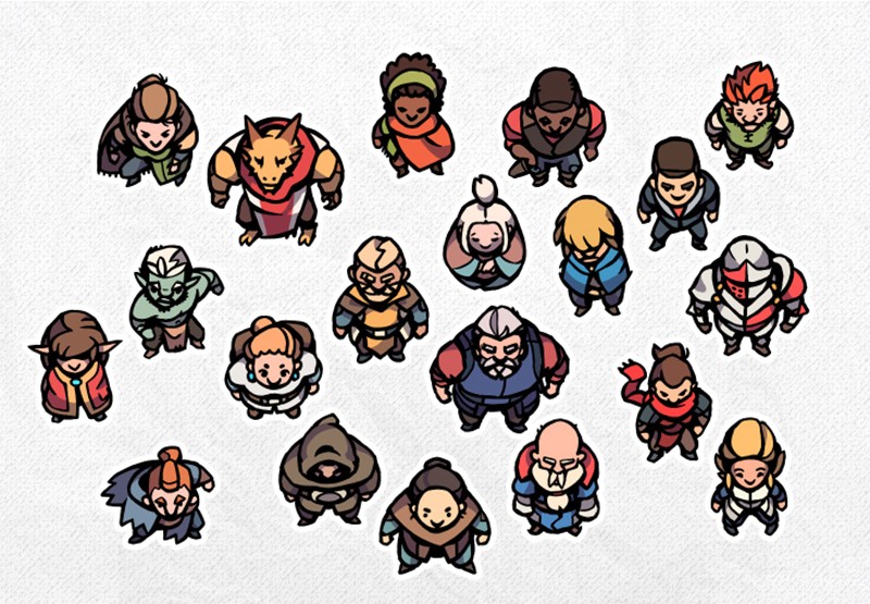 Hero Character Tokens 3, Premade Tokens