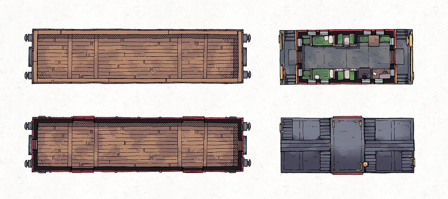 Caboose & Cargo Cars, Banner Preview